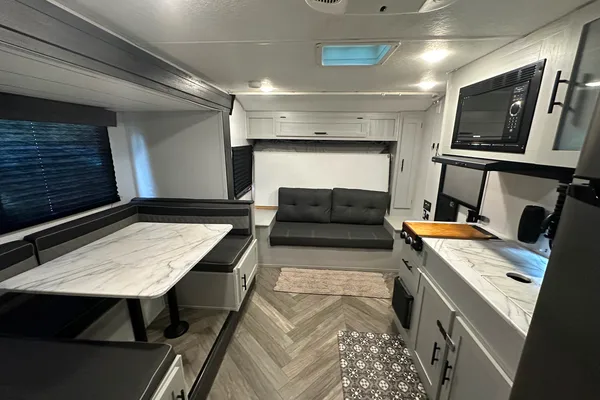 The Cook's Cozy Kid Approved Camper Trailer