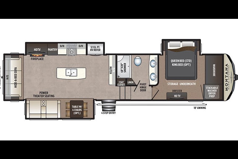 beautiful couples layout, King bed with a large living room, Turn Key