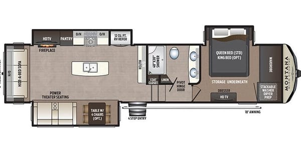 beautiful couples layout, King bed with a large living room, Turn Key