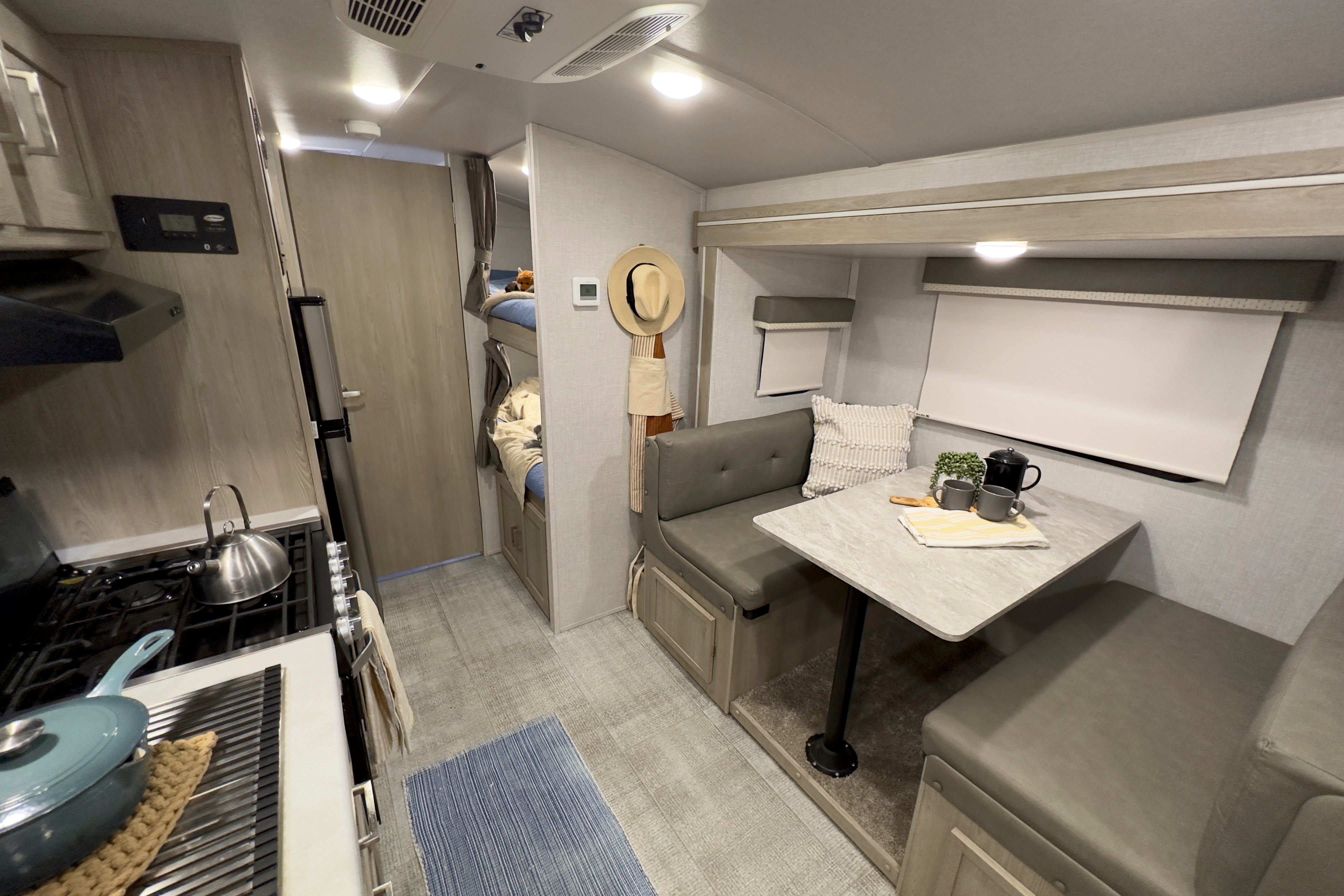 Modern, Light, and Spacious: 2021 Geo Pro Travel Trailer with Slide & Bunks