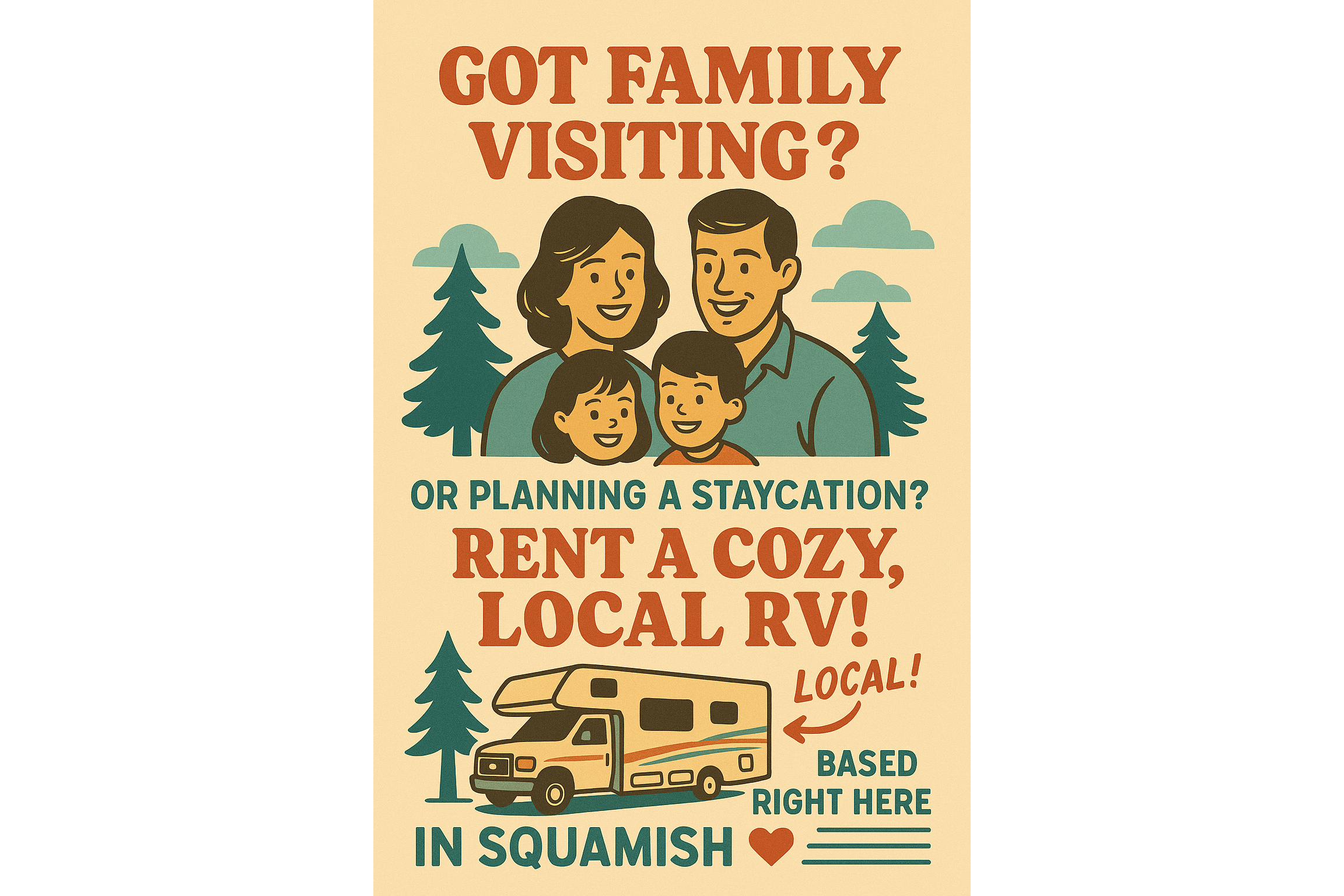 Lazen🐝 RV Adventures - Winnebago RV Cottage- SQUAMSH BASE CAMP