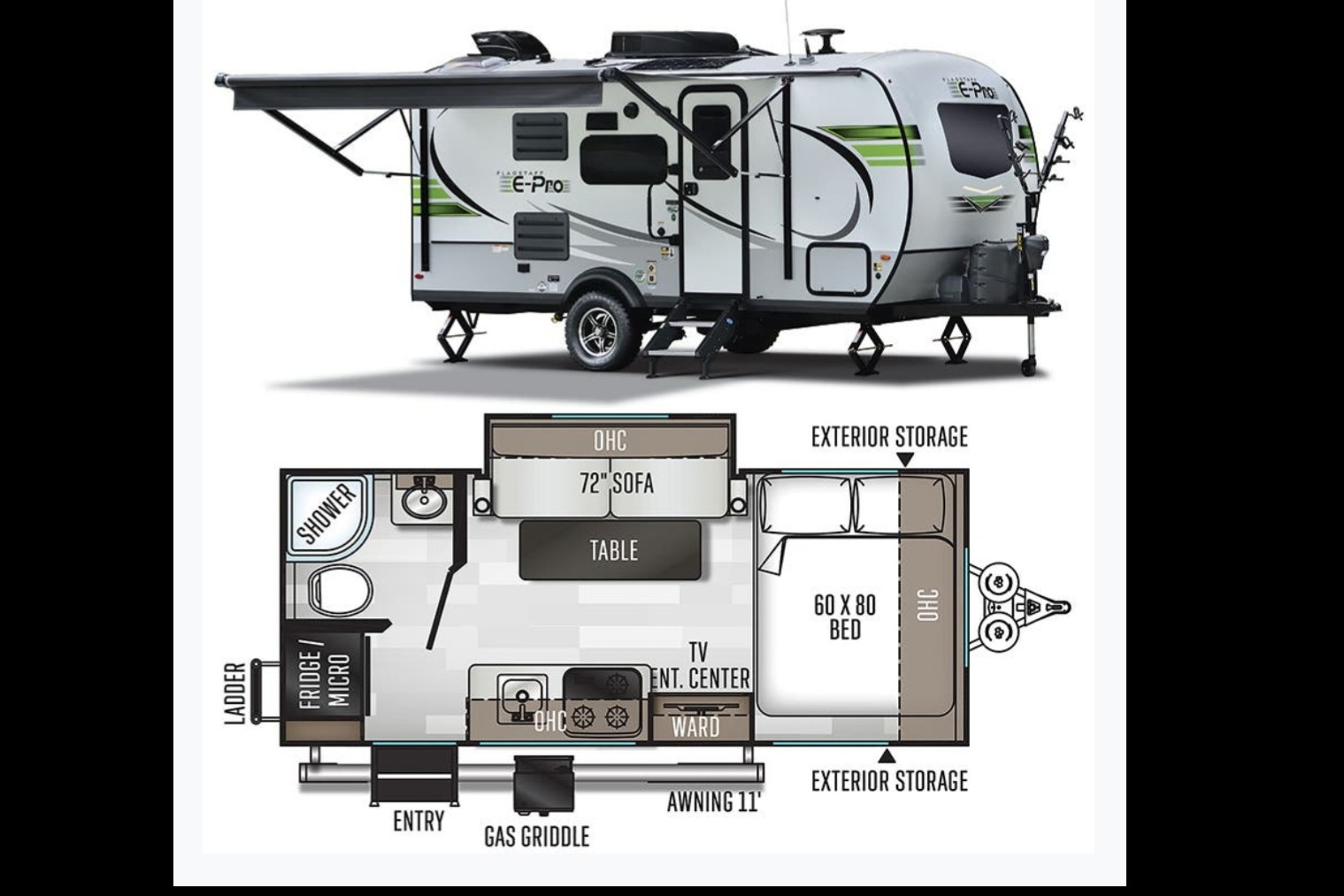 Josee's Flagstaff E-Pro 19FBS Travel Trailer