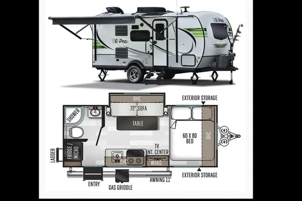 Josee's Flagstaff E-Pro 19FBS Travel Trailer