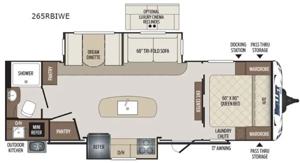 Wanderer, 30ft Dry Camping Luxury loaded trailer. 2 slides, 1/2 ton ok and dogs approved!