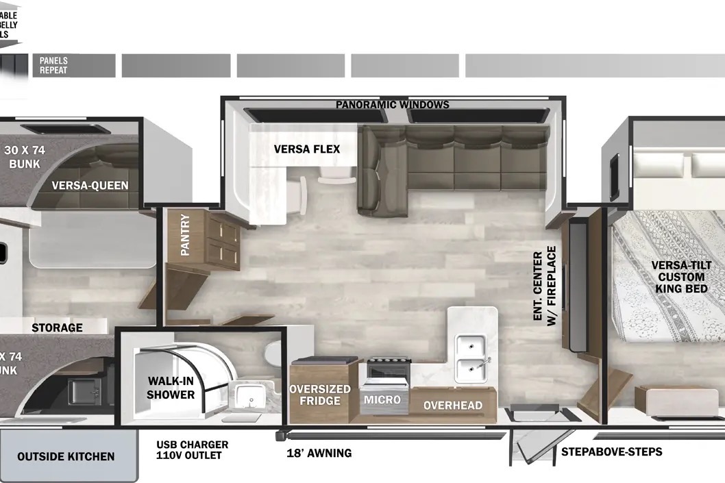 Fully Stocked + Outdoor Kitchen | Bunkhhouse | Delivery Only | Sleeps 7