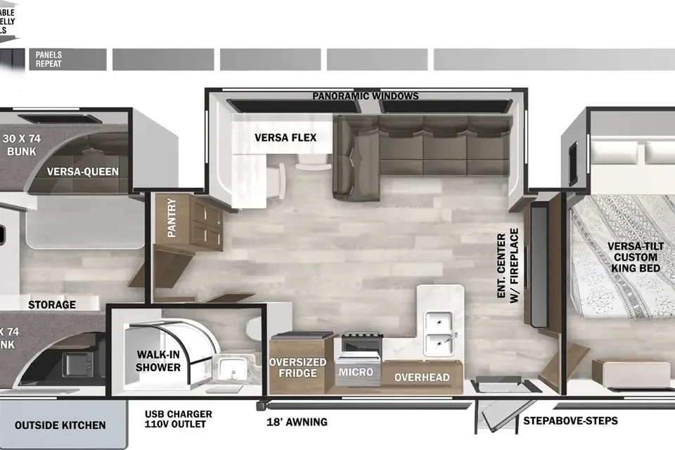 Fully Stocked + Outdoor Kitchen | Bunkhhouse | Delivery Only | Sleeps 7