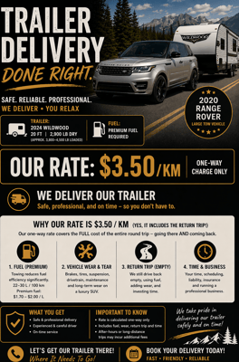🏕️ Easy Towing • Delivery Available • Family Friendly • Pet Friendly 🐾