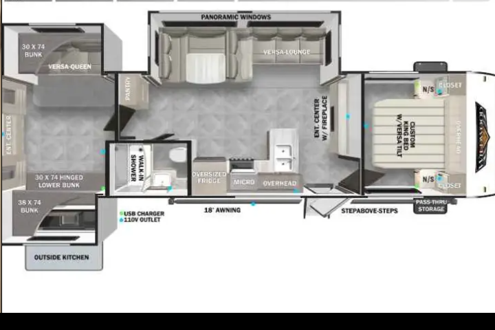 Willdwood **Huge Bunkroom** Delivery Only:  Fully Equipped: No Prep Fee