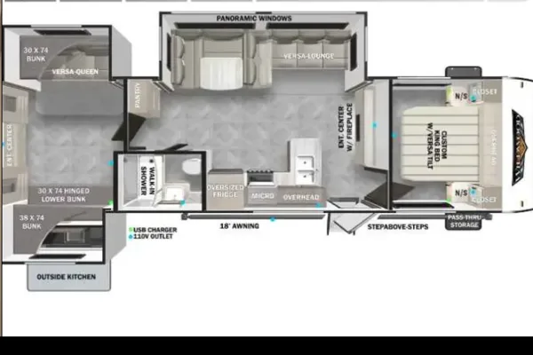 Willdwood **Huge Bunkroom** Delivery Only: Fully Equipped: No Prep Fee