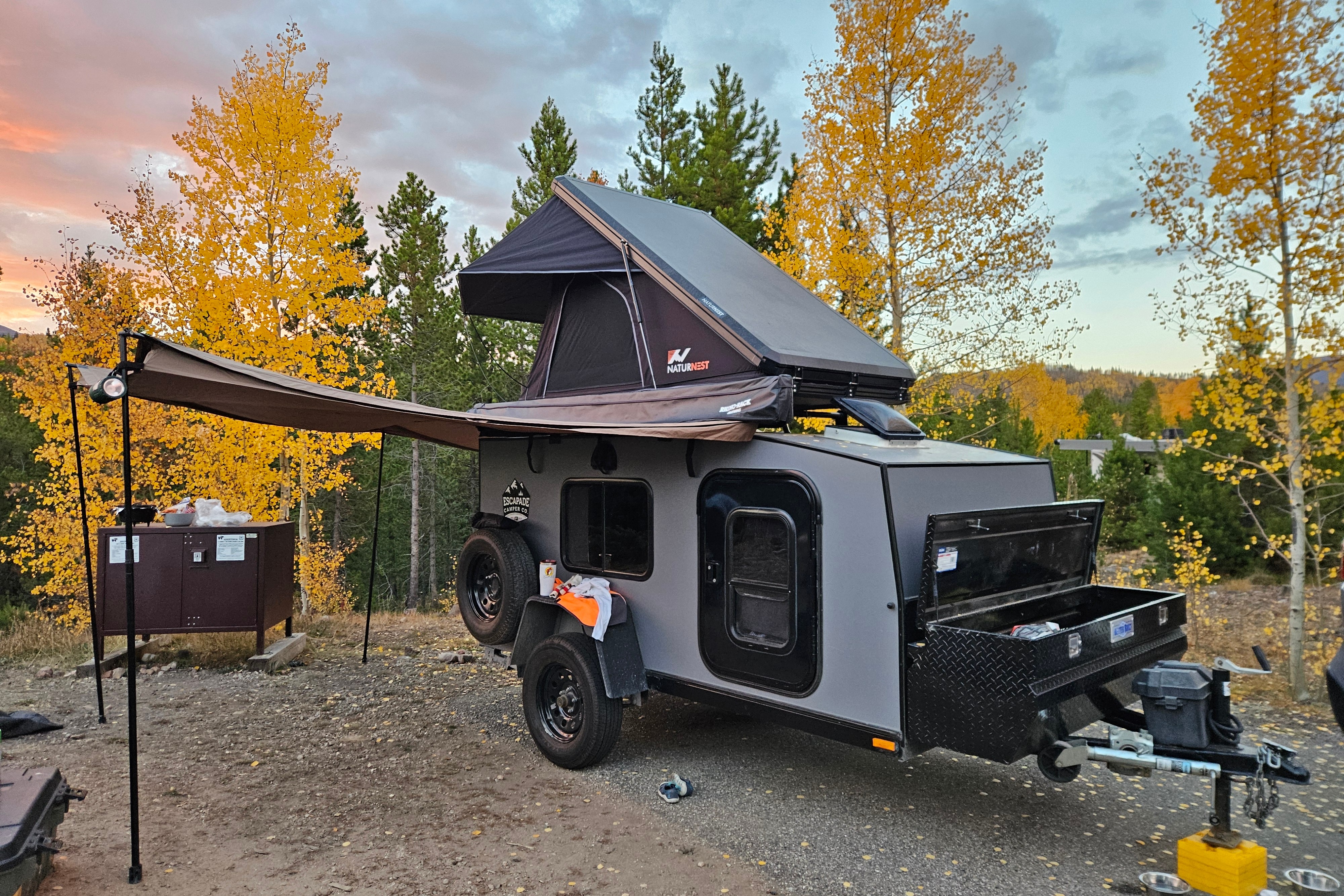 Adventure Off-Grid with Escapade Ridge Teardrop Trailer and Rooftop Tent