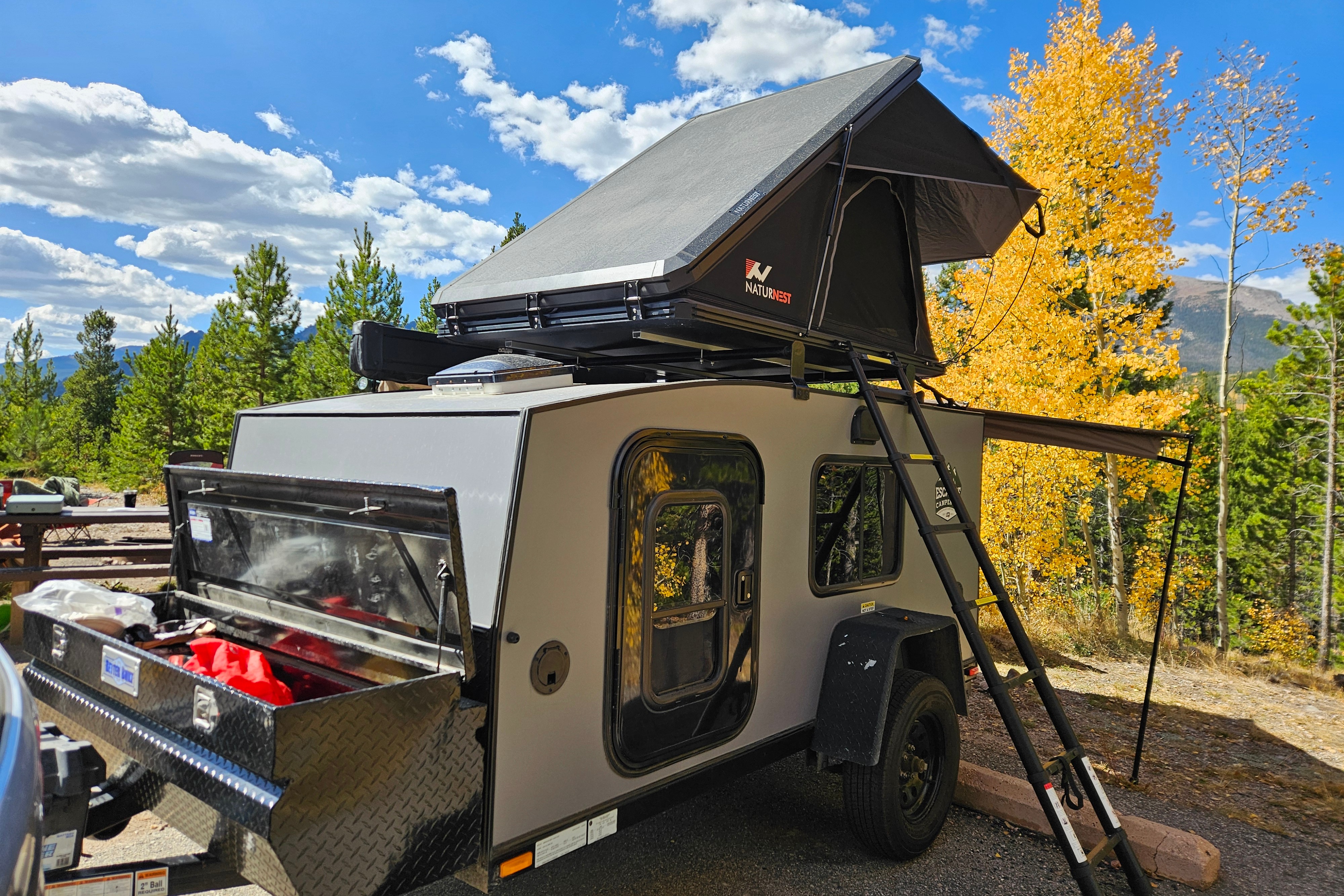 Adventure Off-Grid with Escapade Ridge Teardrop Trailer and Rooftop Tent
