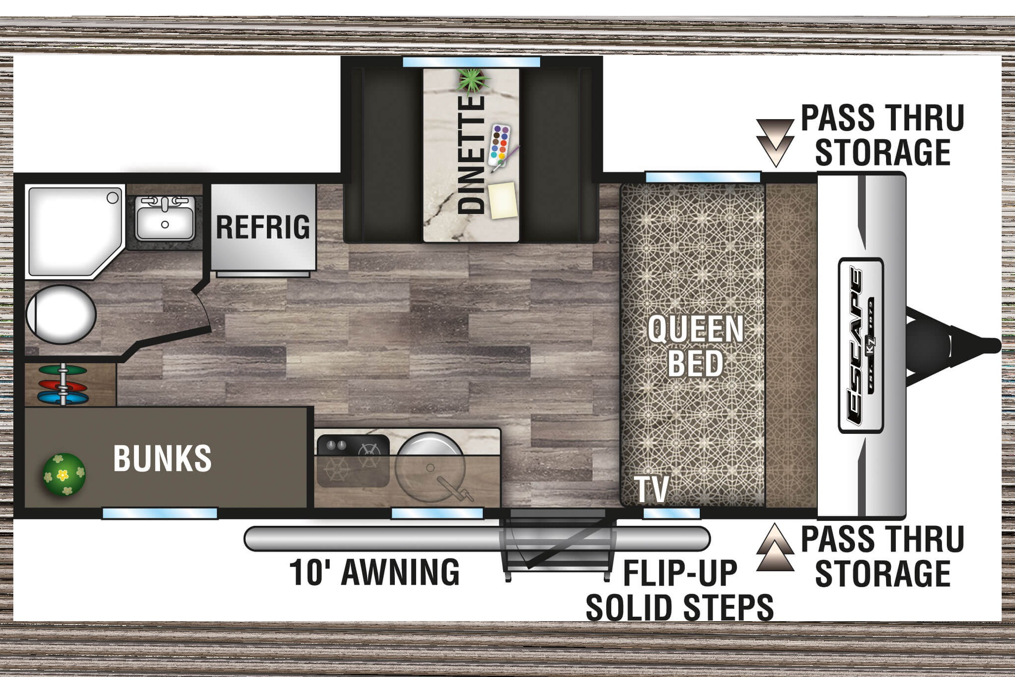 KZ-Escape E191BH Travel Trailer