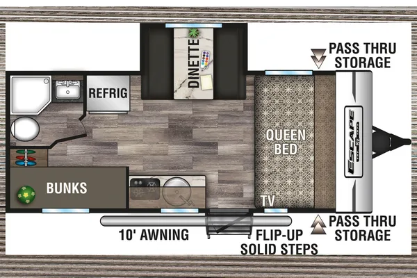 KZ-Escape E191BH Travel Trailer