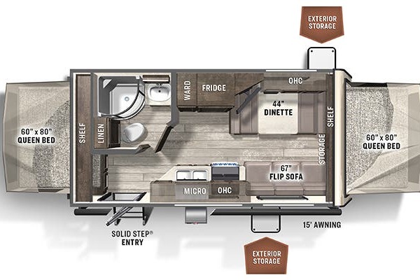 Forest River Rockwood Roo Travel Trailer