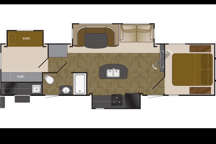 MelBels Heartland North Trail 33BKSS Travel Trailer