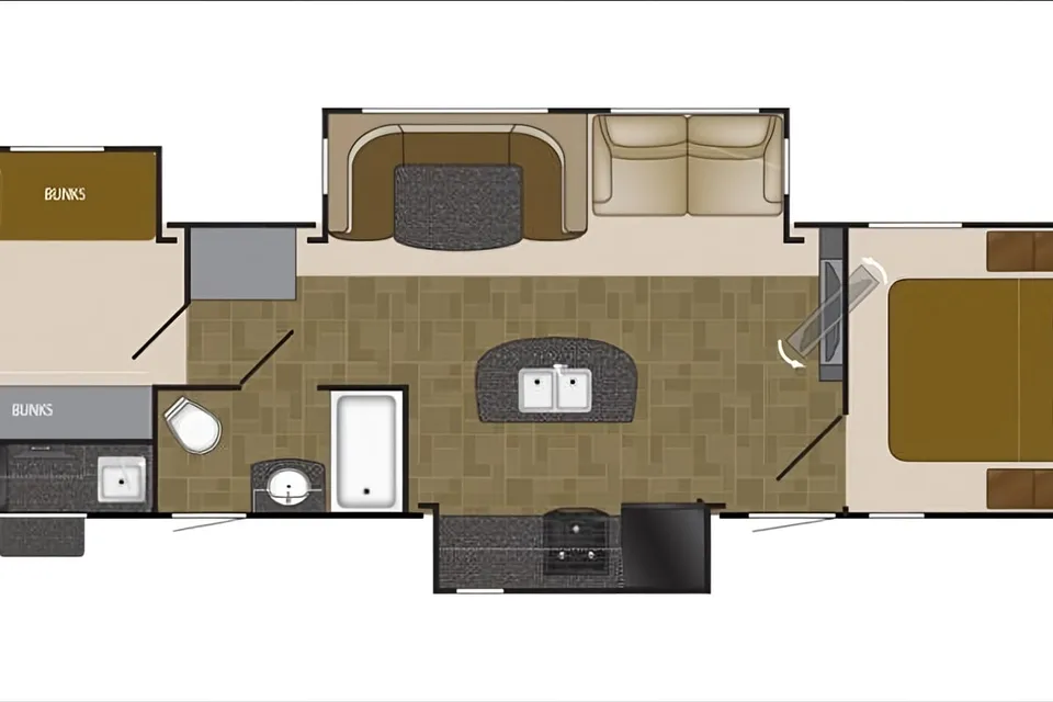 MelBels Heartland North Trail 33BKSS Travel Trailer