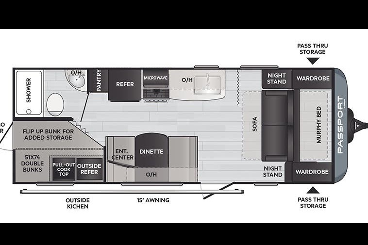 Full queen, plus 2 double bunks! Delivery available!
