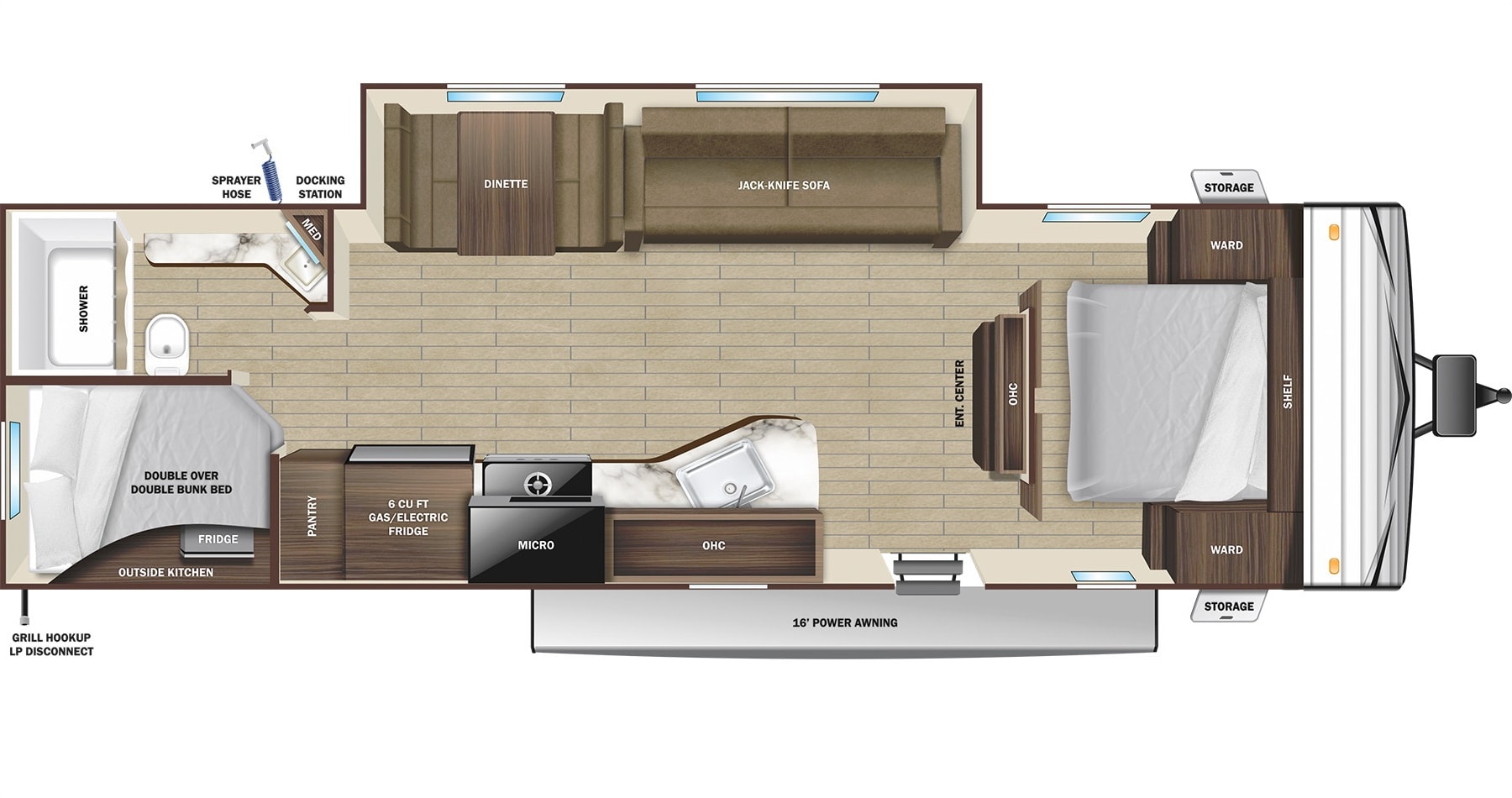 Home Away From Home -Highland Ridge 26BHS Travel Trailer