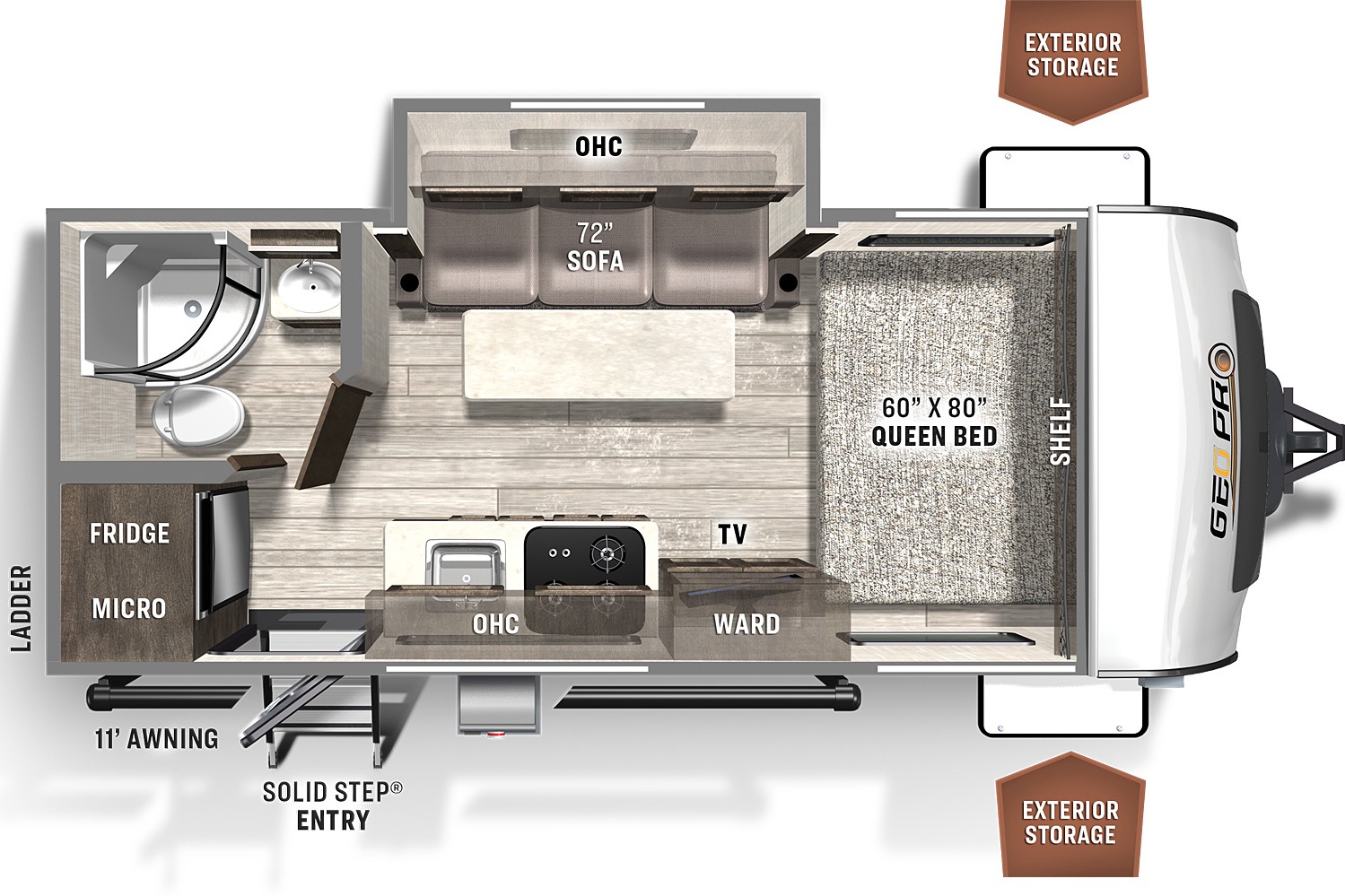 Pet friendly - On or off grid Geo pro Travel Trailer