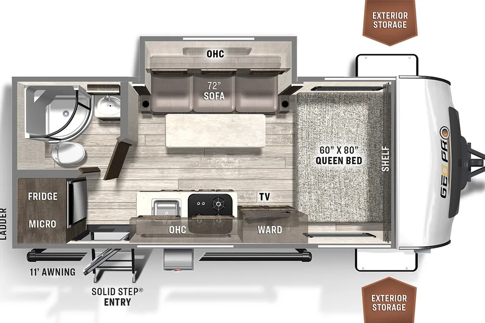 Pet friendly - On or off grid Geo pro Travel Trailer