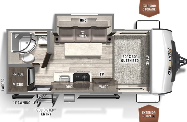 Pet friendly - On or off grid Geo pro Travel Trailer