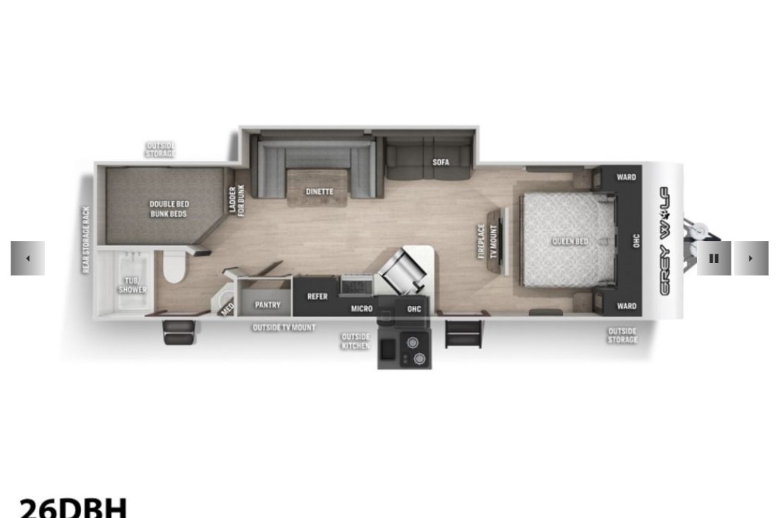 2021 Forest River Grey Wolf Bunkhouse - *PET FRIENDLY
