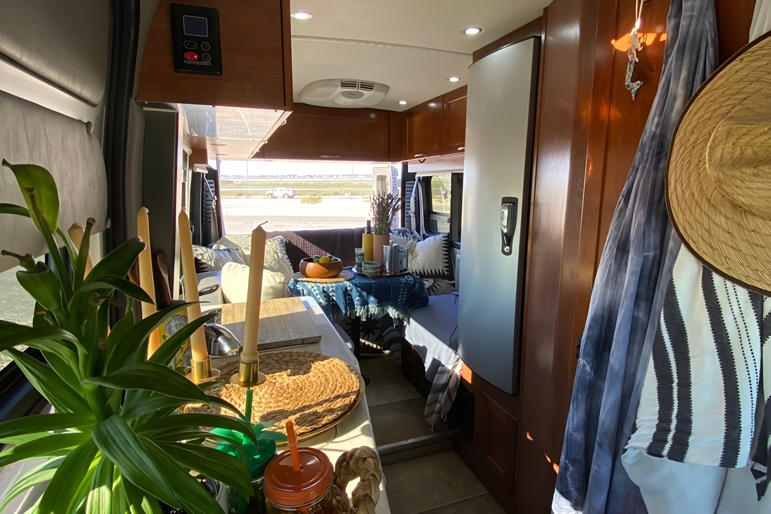 Luxury Class B Camper Van Glamping | King Bed, Bathroom, Generator