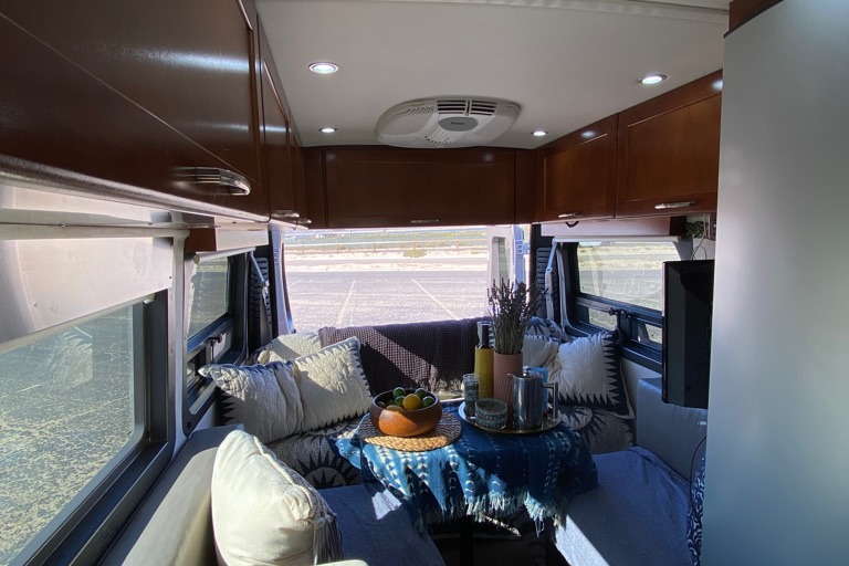 Luxury Class B Camper Van Glamping | King Bed, Bathroom, Generator