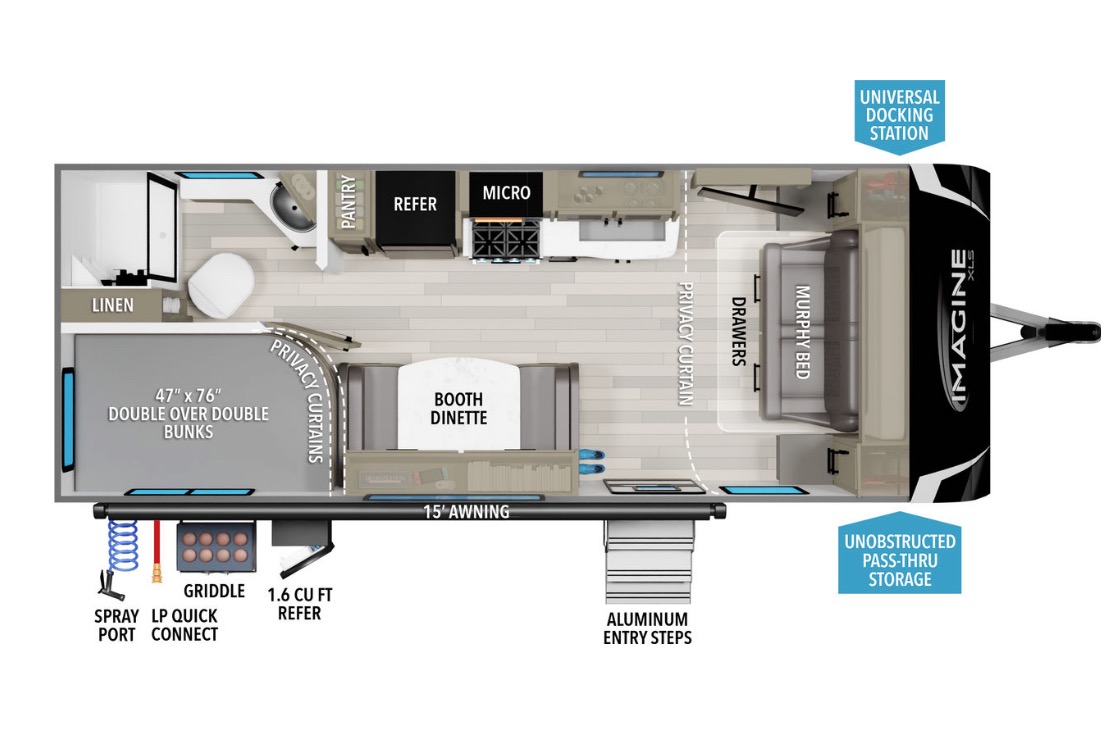 2021 Grand Design Imagine XLS 21BHE Travel Trailer