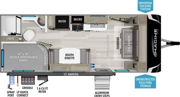 2021 Grand Design Imagine XLS 21BHE Travel Trailer