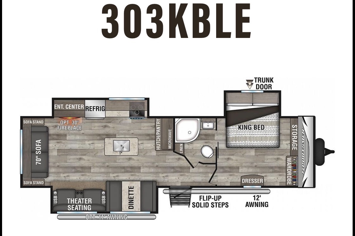 Ty's KZ Sportsman KBLE 303 Travel Trailer