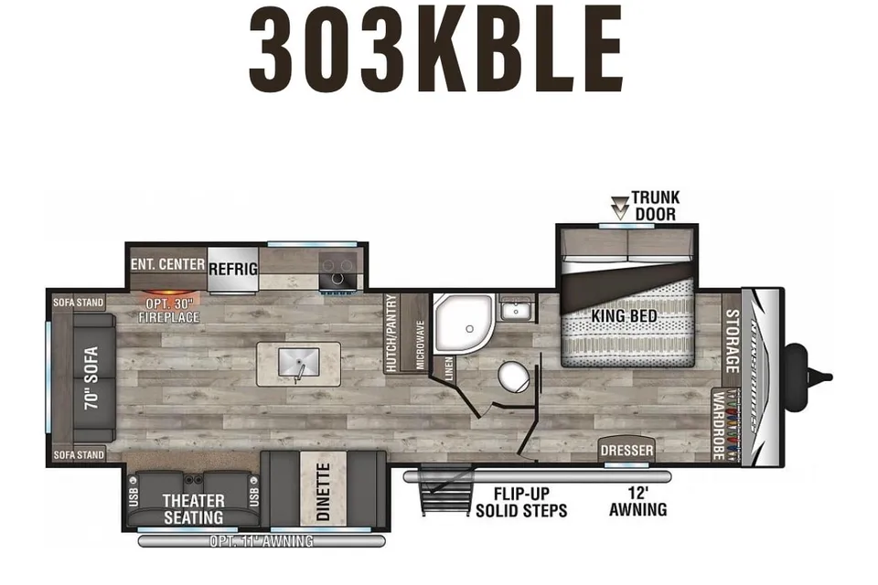 Ty's KZ Sportsman KBLE 303 Travel Trailer