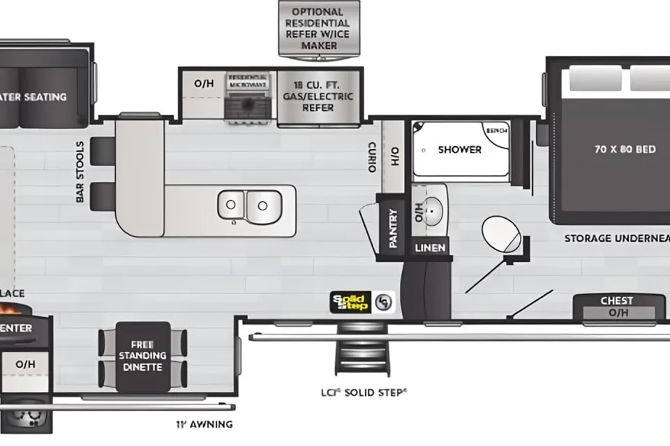 Rv Rentals Way of Life's Keystone Avalanche 338GK Fifth Wheel CA2