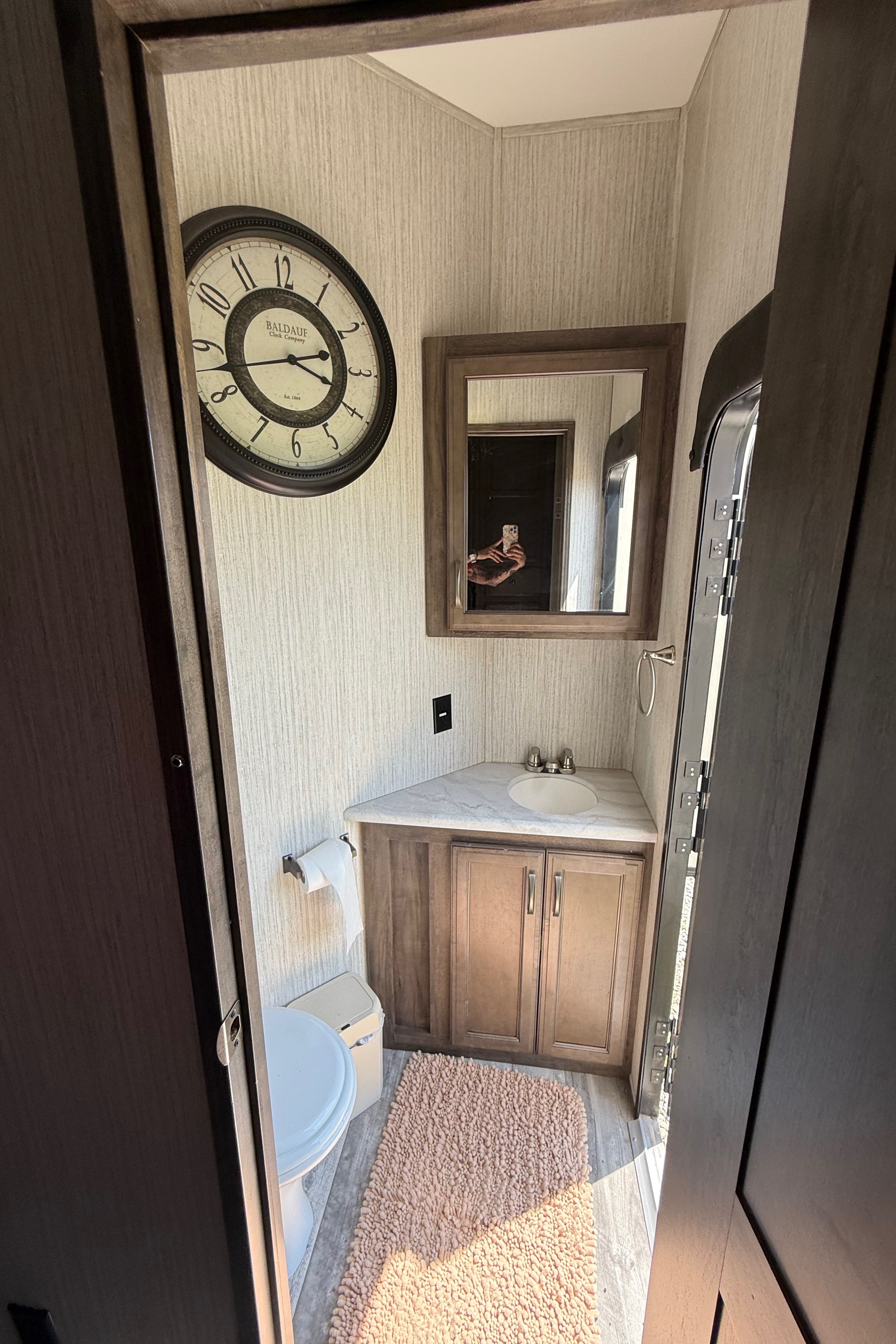 Camp with Comfort  Forest River Sandpiper 384QB0K Fifth Wheel