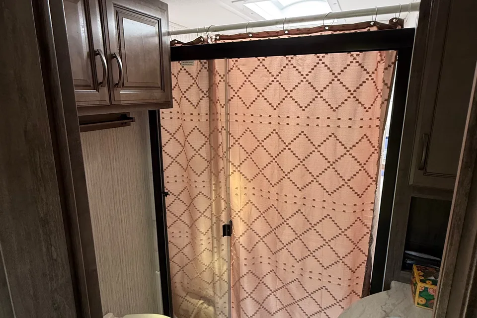 Camp with Comfort  Forest River Sandpiper 384QB0K Fifth Wheel