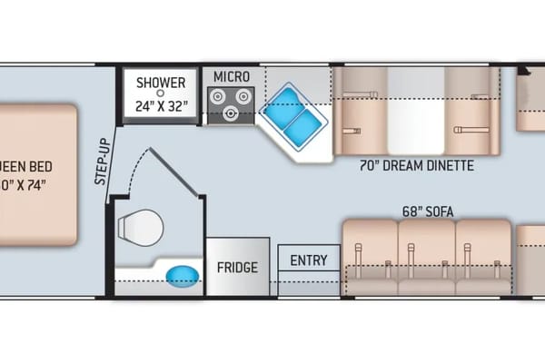 (#6) 30’ Adventure RV – Sleeps 8|Generator|Festival Freindly