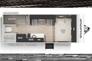 2022 Forest River Cherokee Wolf Pup 16BHS Travel Trailer