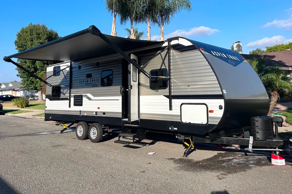Adventure awaits in this travel trailer