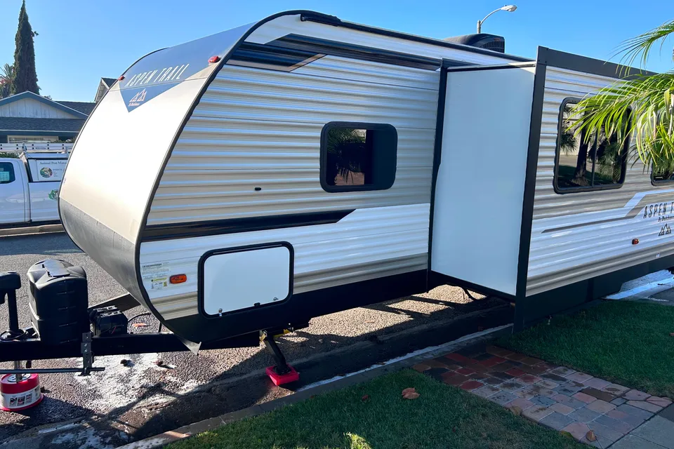 Adventure awaits in this travel trailer