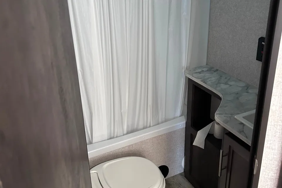Adventure awaits in this travel trailer