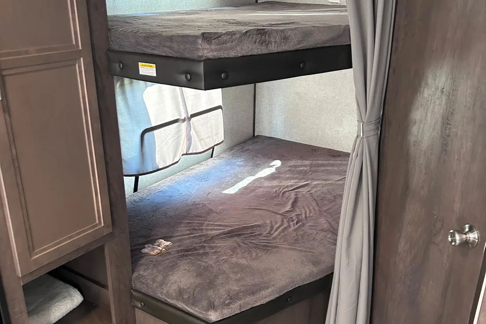 Adventure awaits in this travel trailer