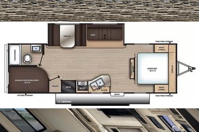2024 Forest River Aurora 26BHS Travel Trailer