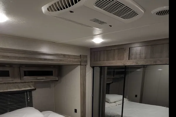 34 foot 3 slide out 2020 forest river 34bhts travel trailer