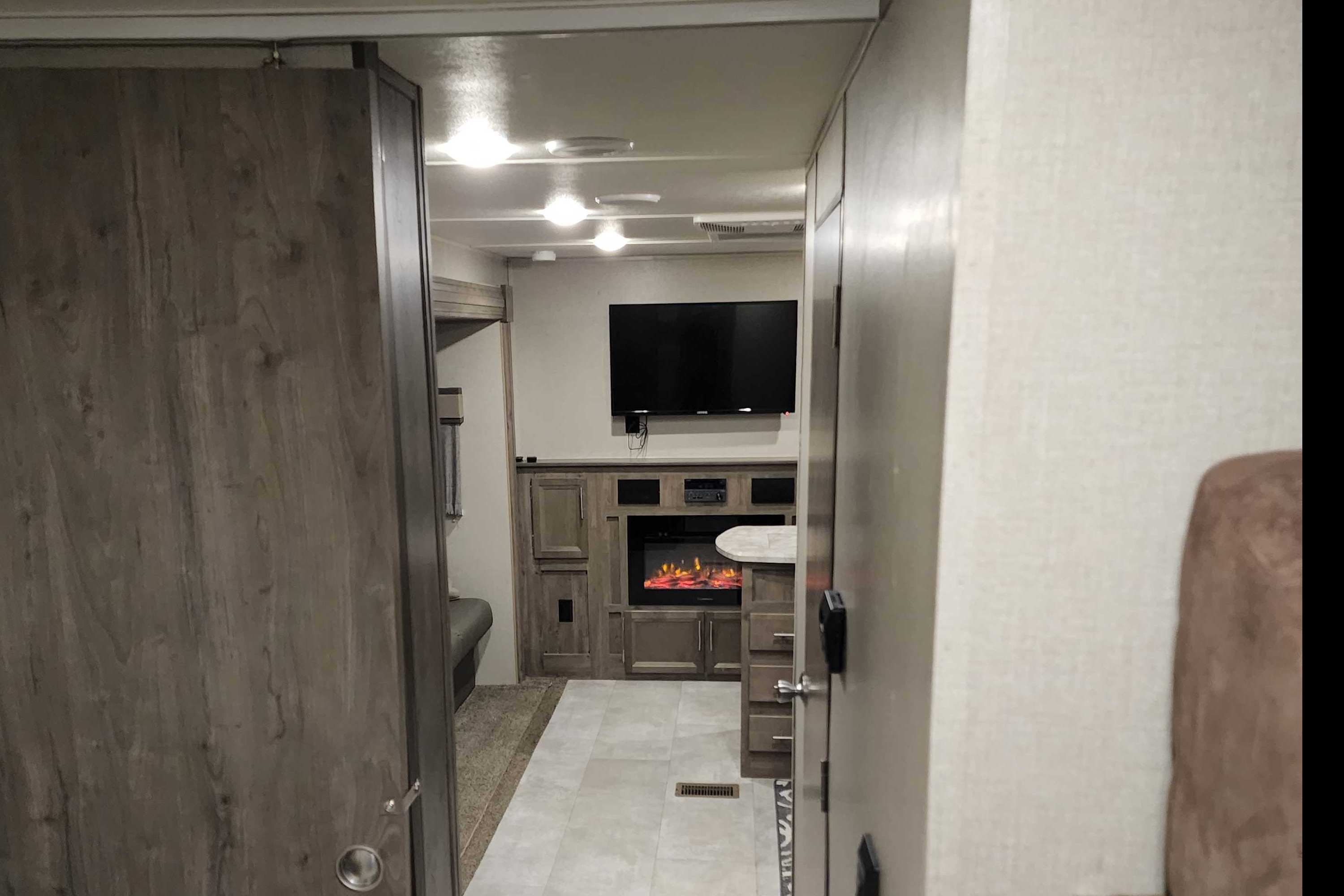 34 foot 3 slide out 2020 forest river 34bhts travel trailer
