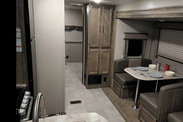34 foot 3 slide out 2020 forest river 34bhts travel trailer