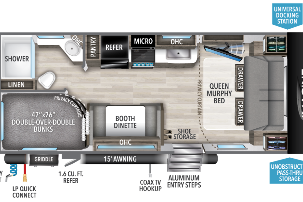 Luxury Family Camping! Double-wide Bunks, Outdoor Kitchen, Personal Setup and Training, & more