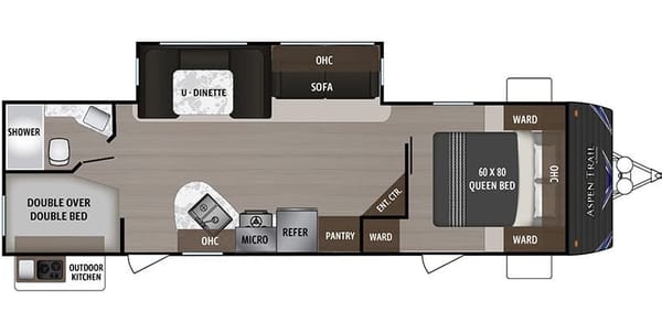 Family friendly 2022 32’ Aspen trail Travel Trailer