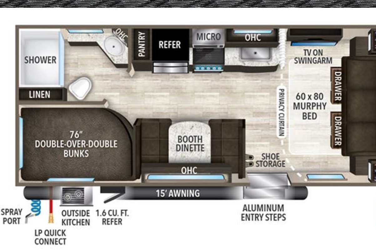 Delivery Only-Grand Design 21BHE Travel Trailer