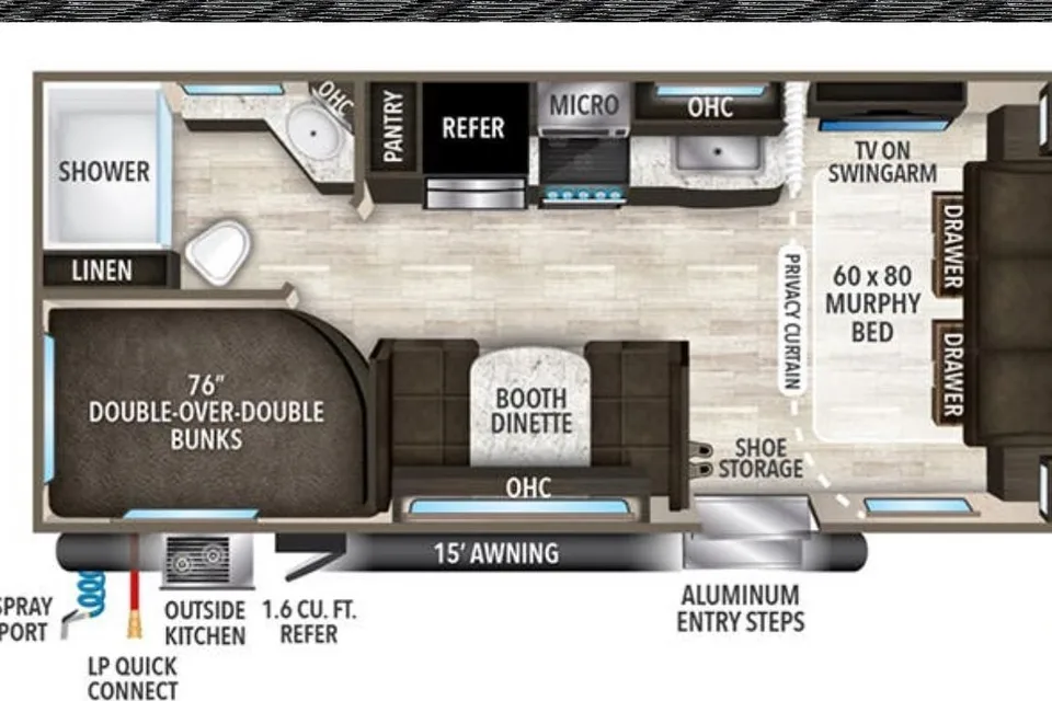 Delivery Only-Grand Design 21BHE Travel Trailer