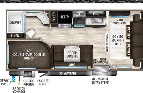 Delivery Only-Grand Design 21BHE Travel Trailer